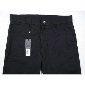 NEW Greyson Amagansett Golf Pants Trouser 33 x 32 Solid Black 5-Pocket NWT